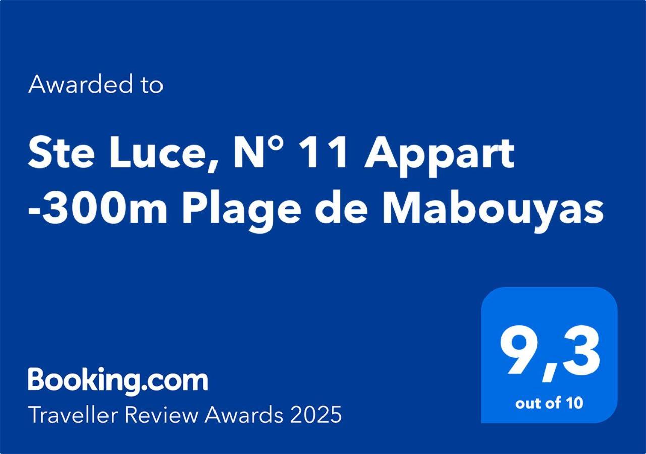 Ste Luce, N° 11 Appart -300M Plage De Mabouyas Corps de Garde Eksteriør bilde